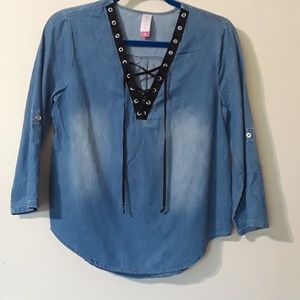 Blue Denim Top